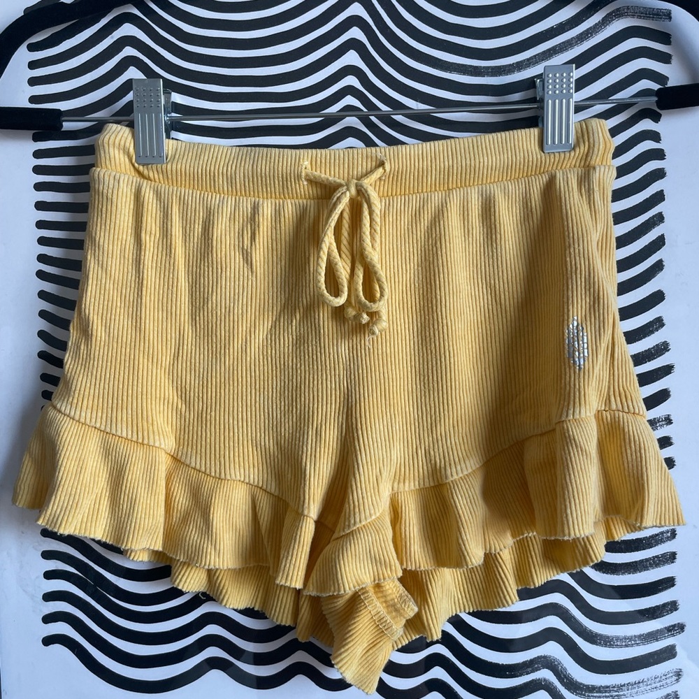 Free People Movement Ruffled Shorts